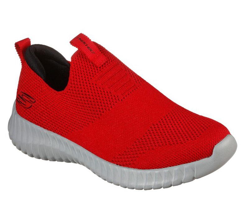 Skechers Elite Flex - Wasick - Boys Slip On Shoes Red/Black [AU-WK9237]